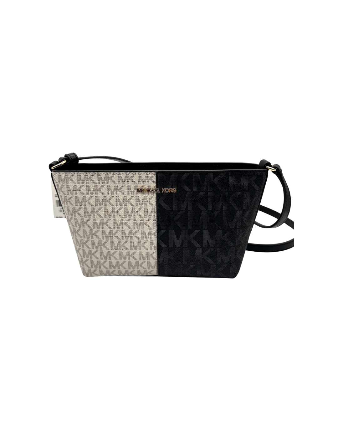 Jet Set Small Two-Tone Logo Crossbody Bag