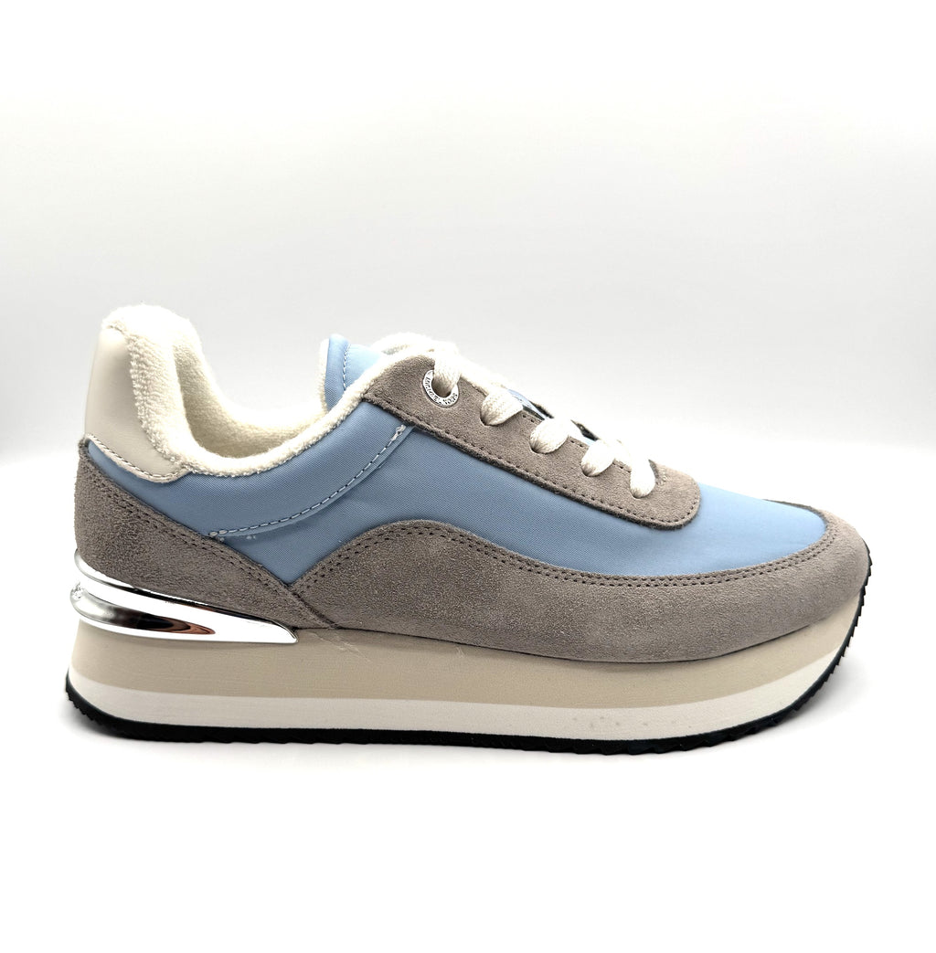 Hattie Mixed-Media Trainer Light Sky MK