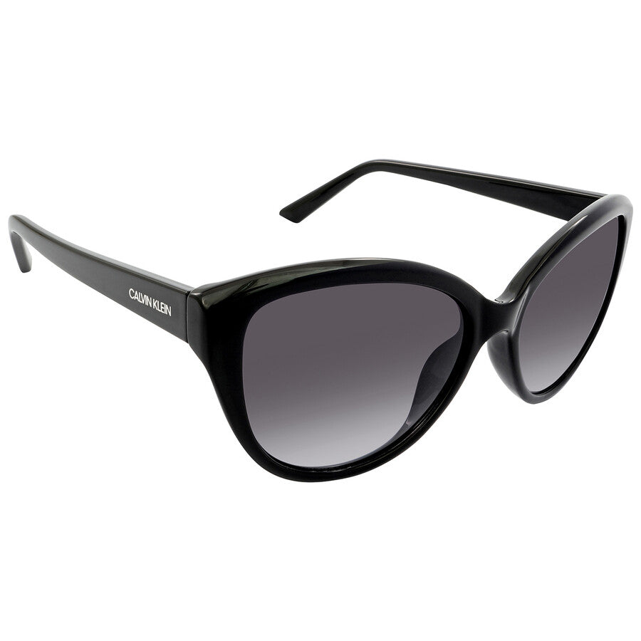 Calvin Klein Grey Gradient Cat Eye Ladies Sunglasses
