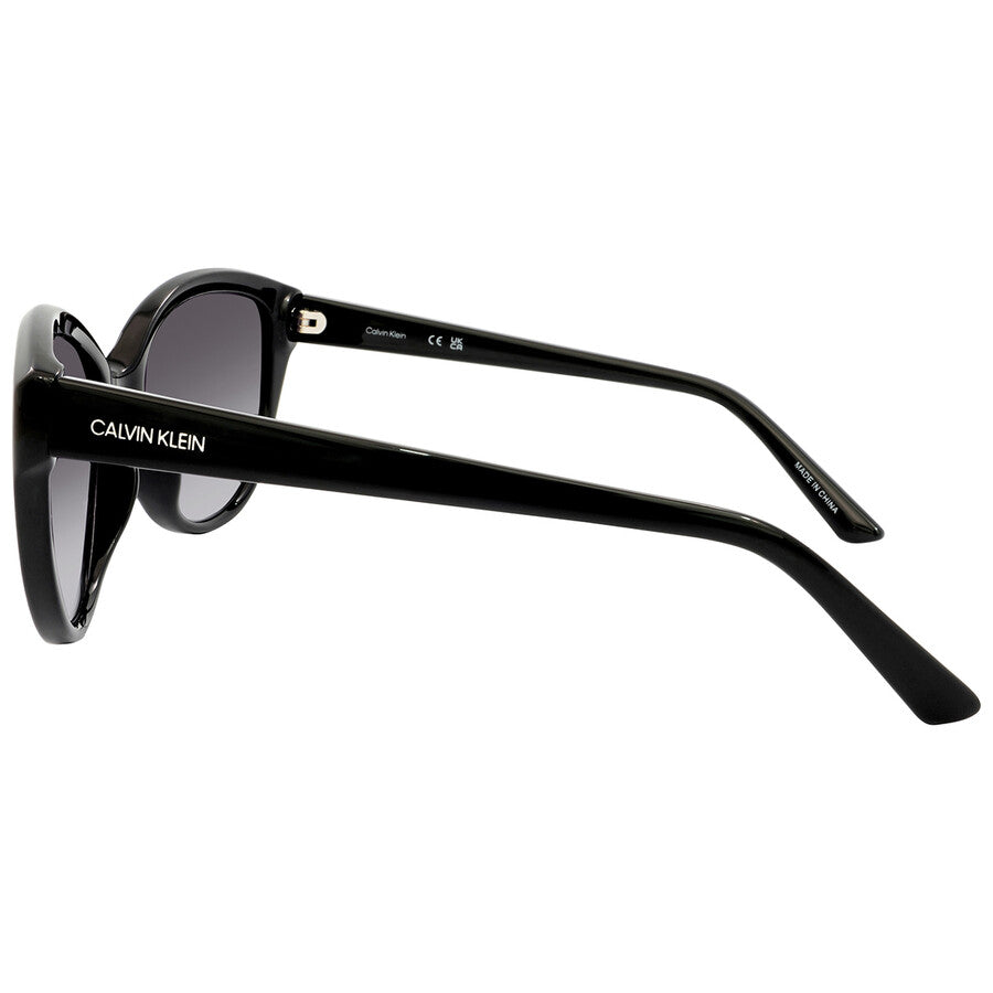 Calvin Klein Grey Gradient Cat Eye Ladies Sunglasses