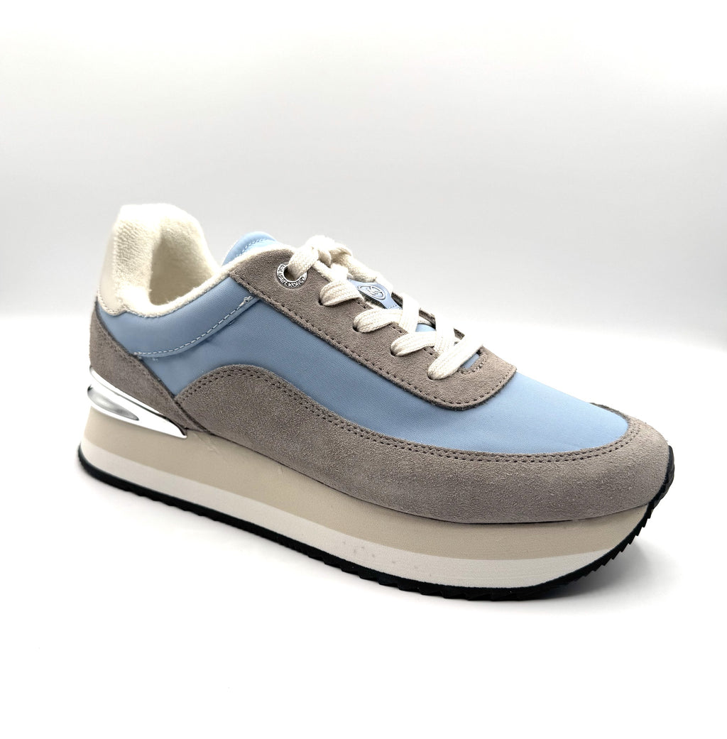 Hattie Mixed-Media Trainer Light Sky MK