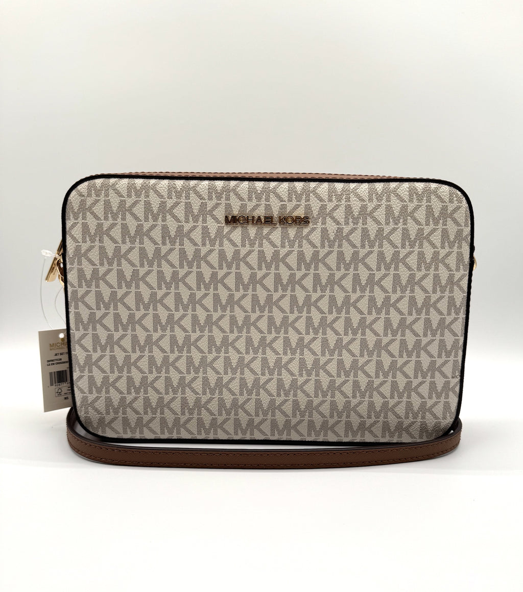 Jet Set Large Printed Logo Crossbody Bag