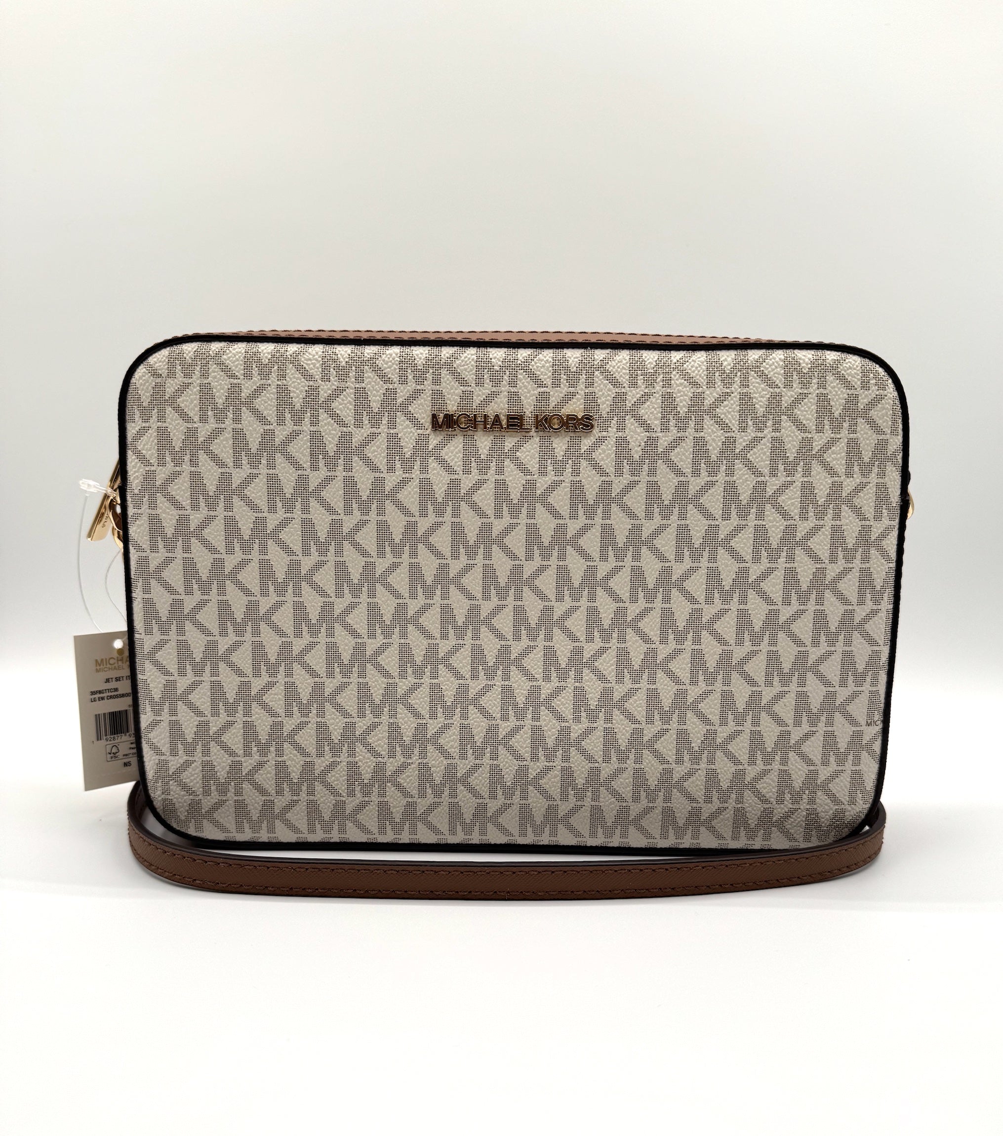 Jet Set Large Printed Logo Crossbody Bag
