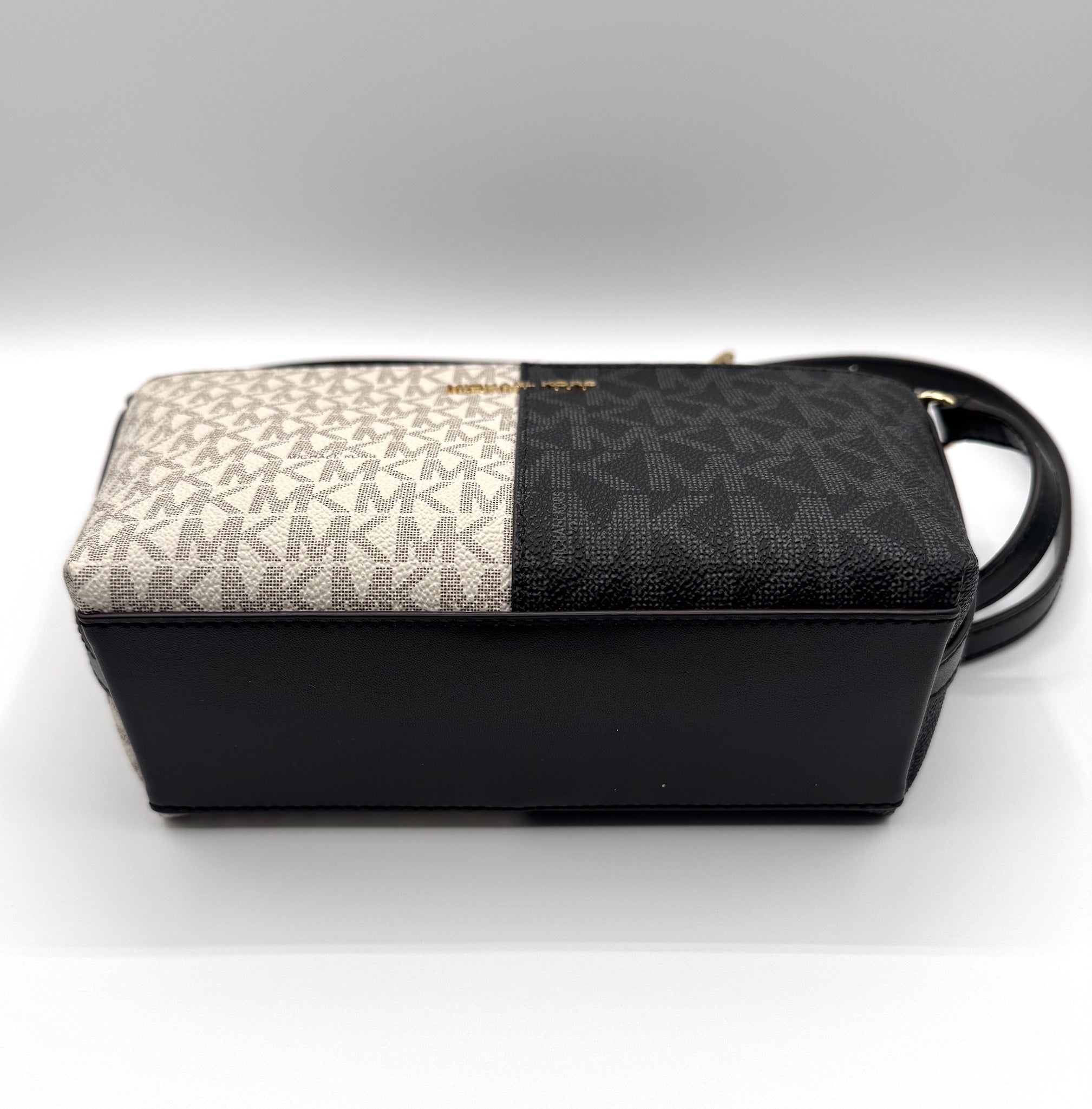 Jet Set Small Two-Tone Logo Crossbody Bag