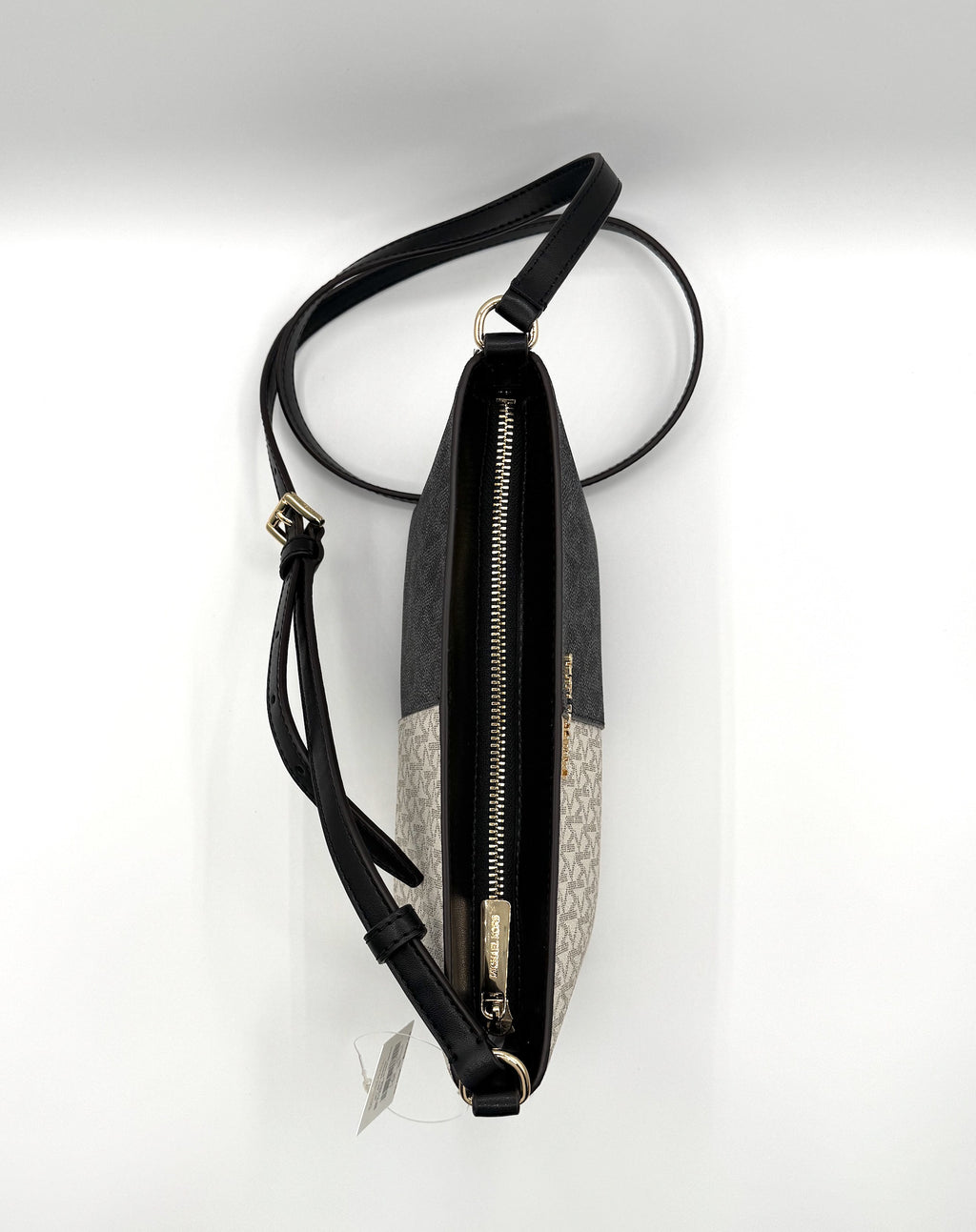 Jet Set Small Two-Tone Logo Crossbody Bag