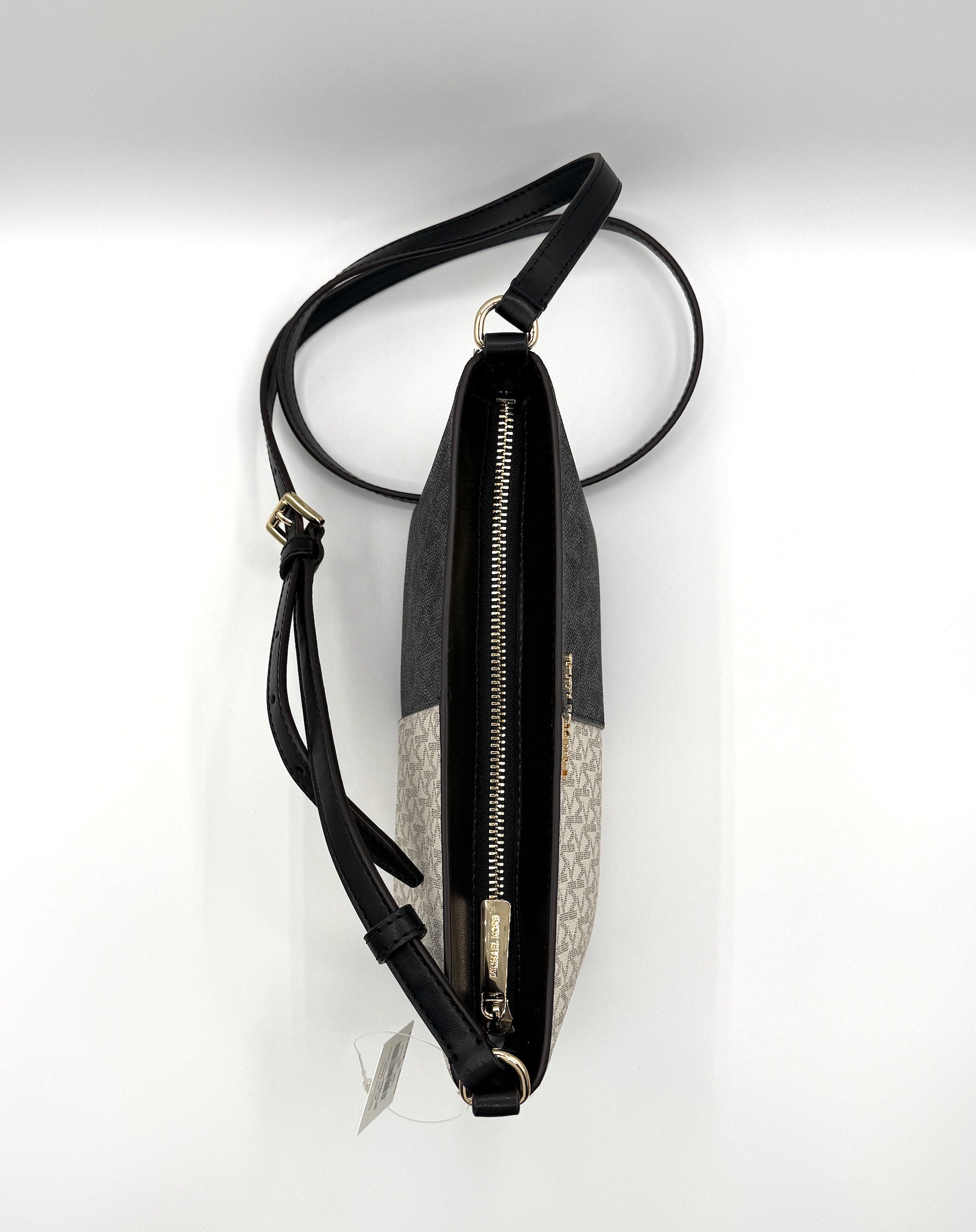 Jet Set Small Two-Tone Logo Crossbody Bag