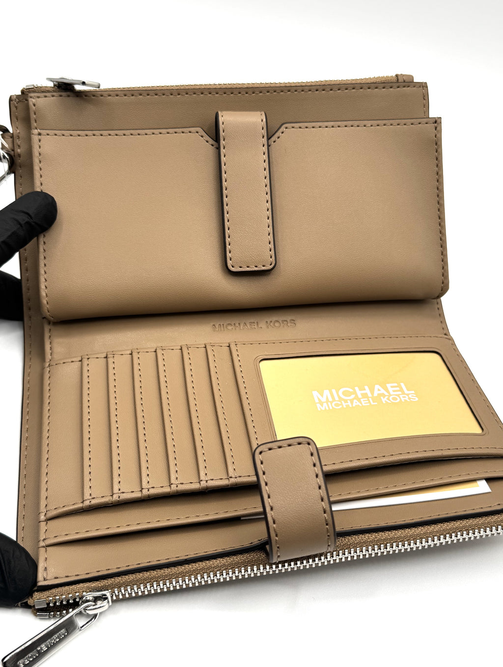 Jet Set Travel Ombre Signature Logo Wristlet