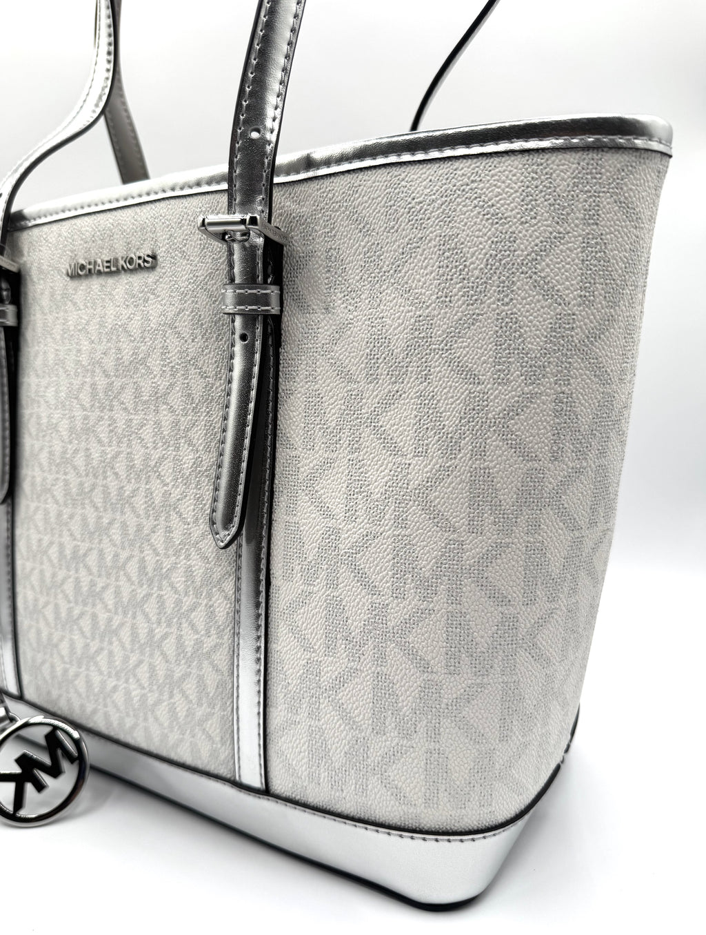 Jet Set Travel (Small Metallic Logo) To-zip Tote Bag