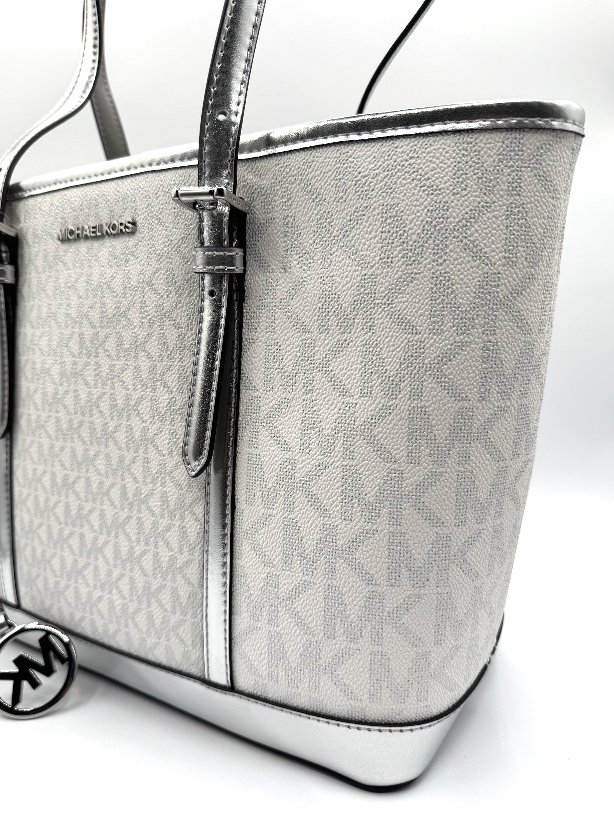 Jet Set Travel (Small Metallic Logo) To-zip Tote Bag